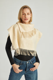 Ekru Laura Küçük Pelerin 64x34 cm