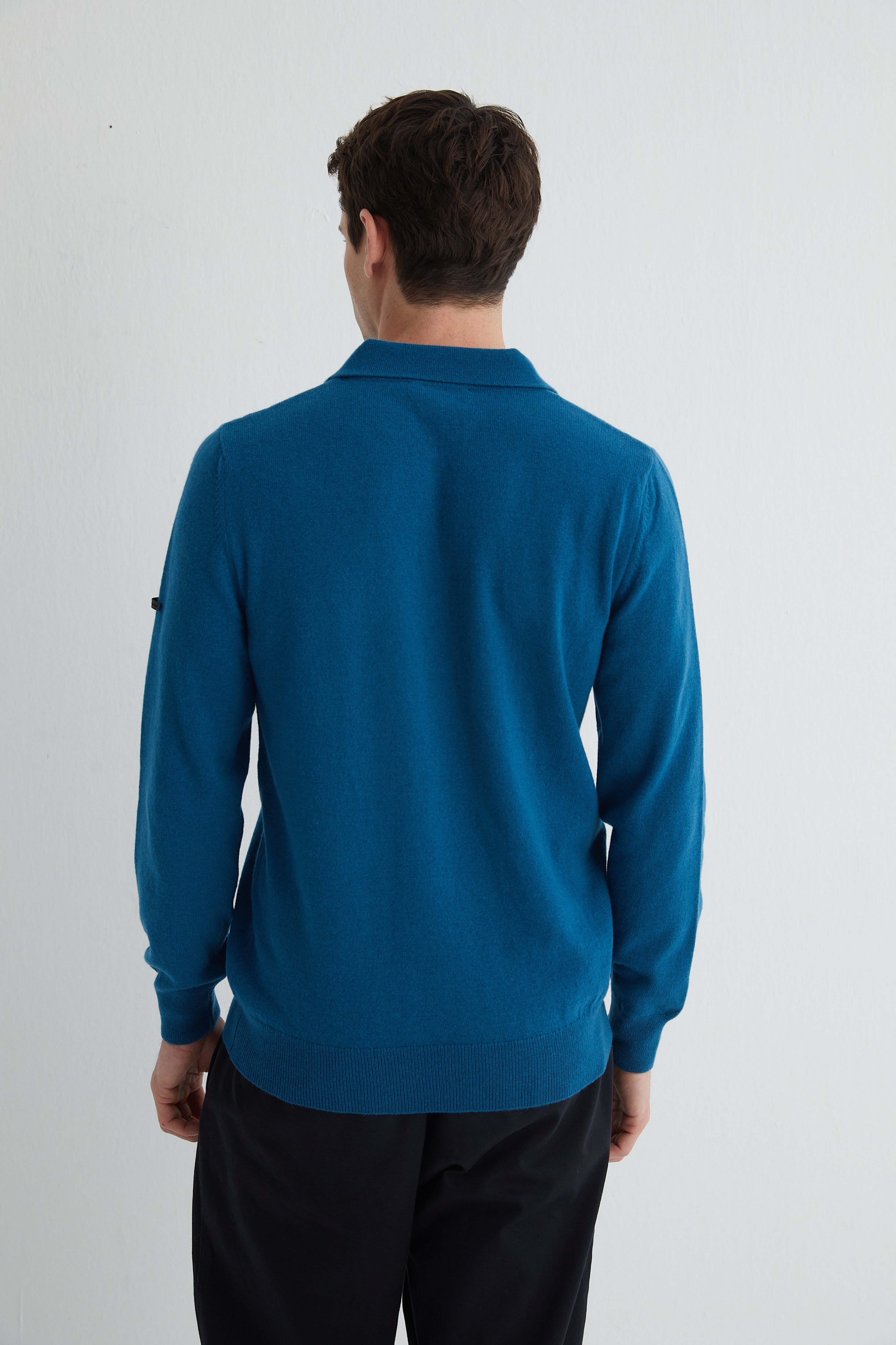 Tavuskuşu Saf Kaşmir Polo Kazak