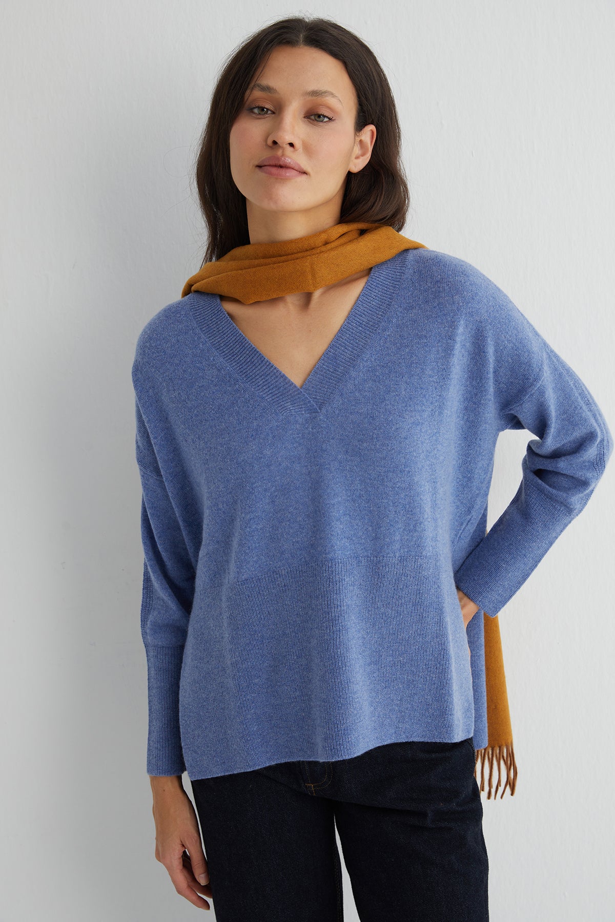 Karamel Patrick Saf Kaşmir Atkı 30x164