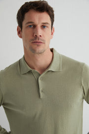 Adaçayı Yeşili Paul İpek Kaşmir Polo