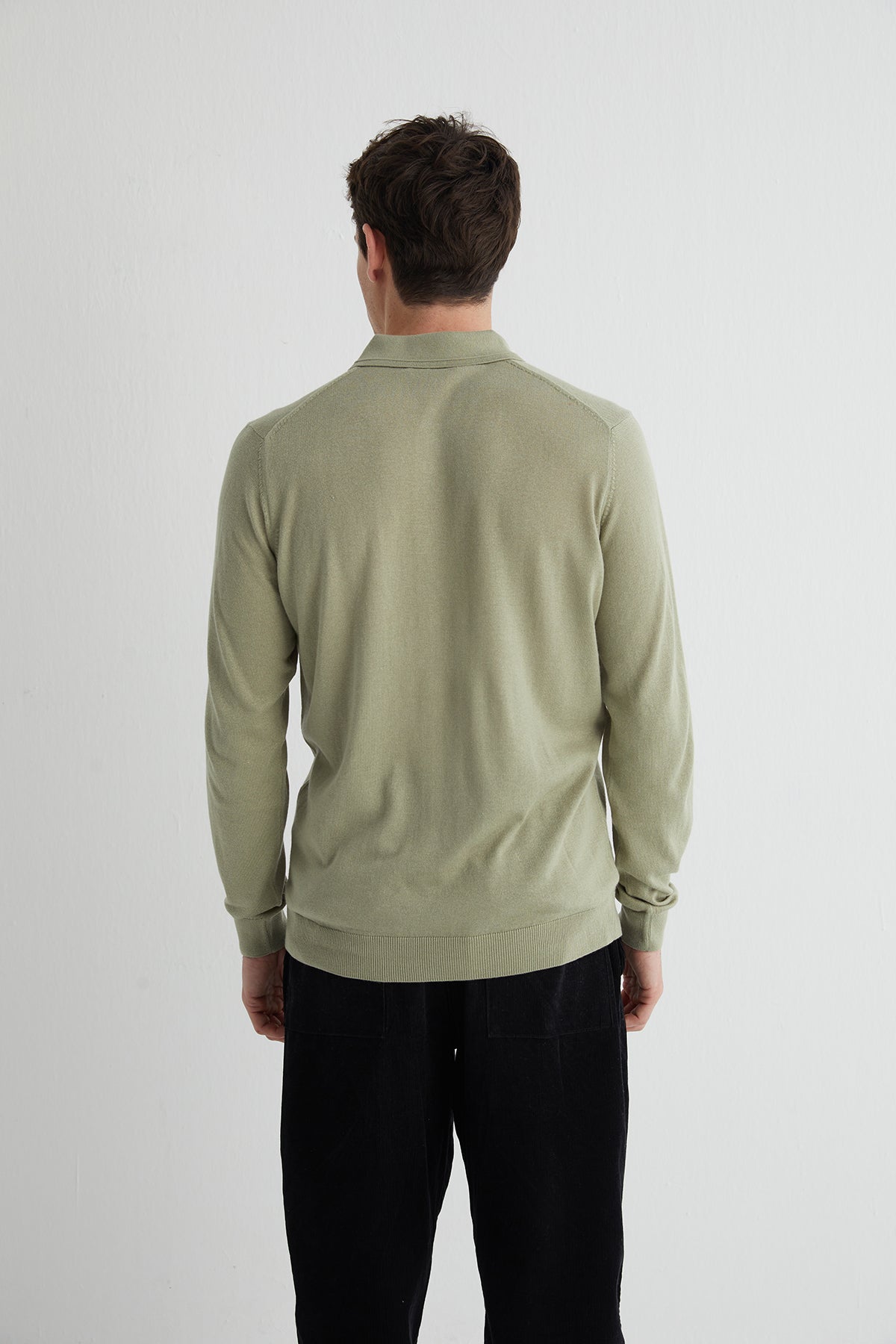 Adaçayı Yeşili Paul İpek Kaşmir Polo