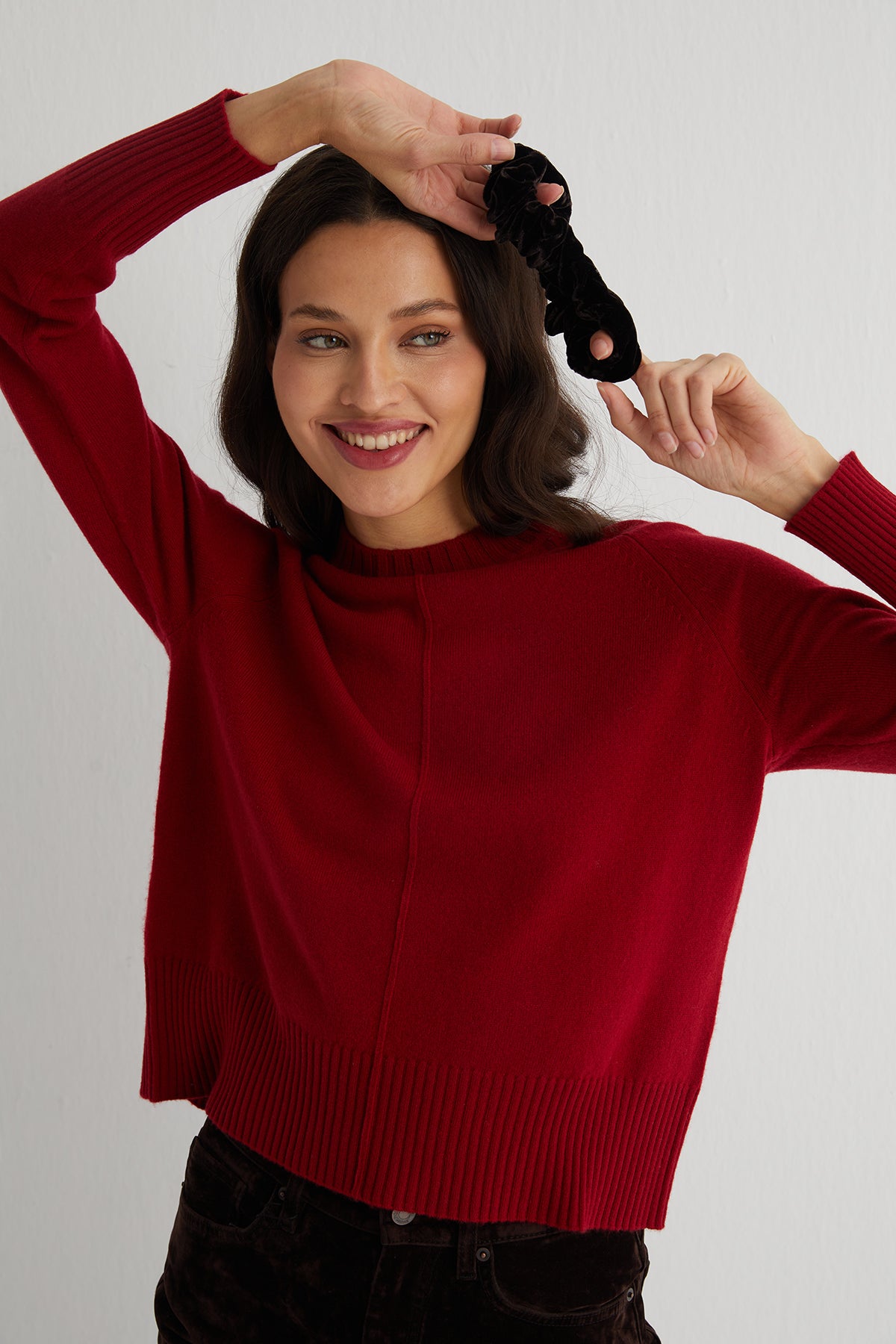 Siyah Paris İpekli Kadife Toka