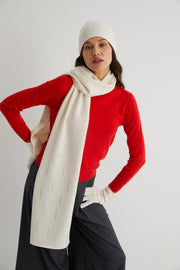 Ekru Lucia Taşlı Bere