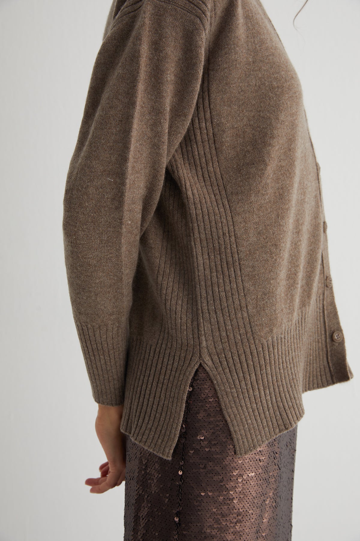 Vizon Lilly Saf Kaşmir V Yaka Hırka