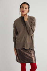 Vizon Lilly Saf Kaşmir V Yaka Hırka