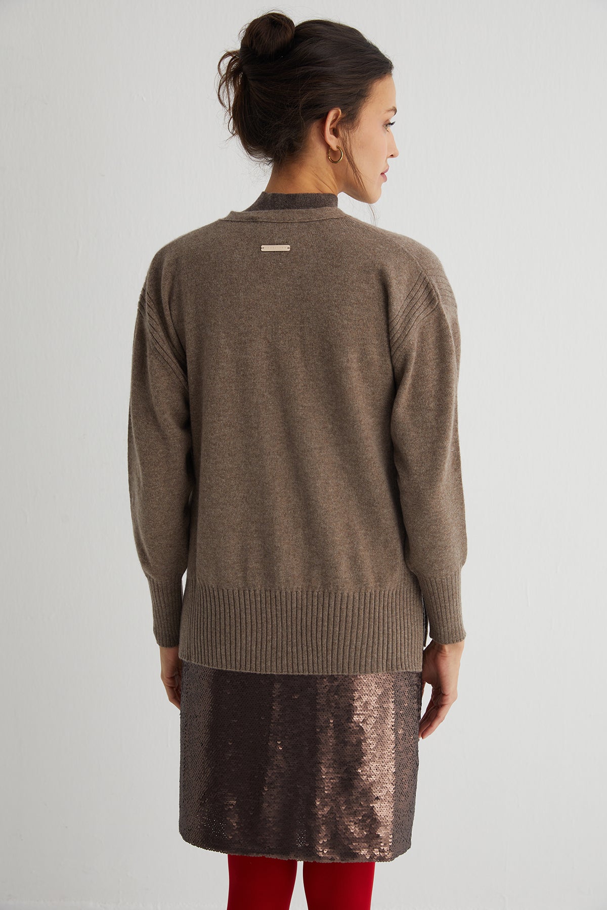 Vizon Lilly Saf Kaşmir V Yaka Hırka