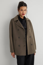 Haki Meghan Kaşmirli Palto