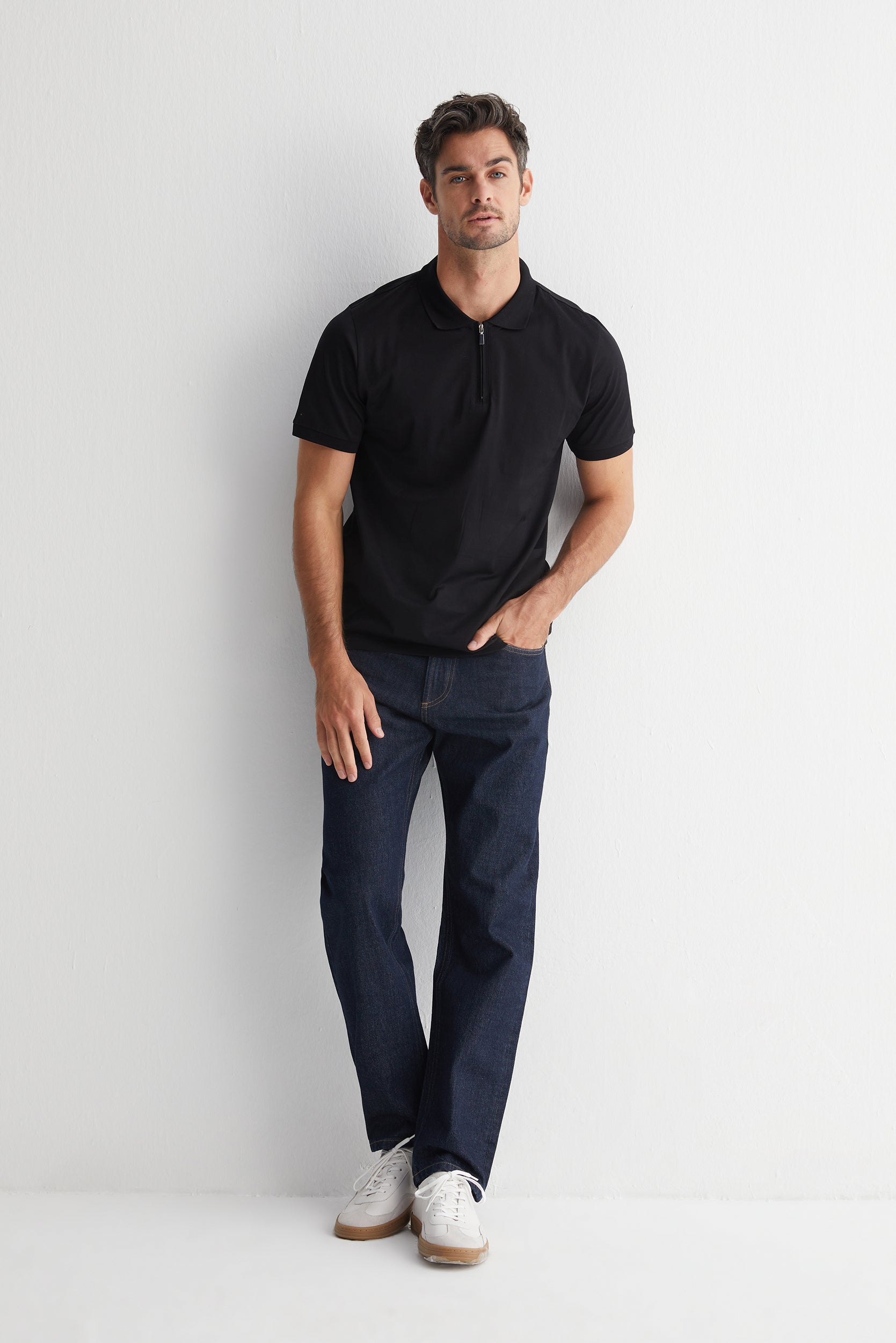 Siyah Kevin Kısa Kollu Polo