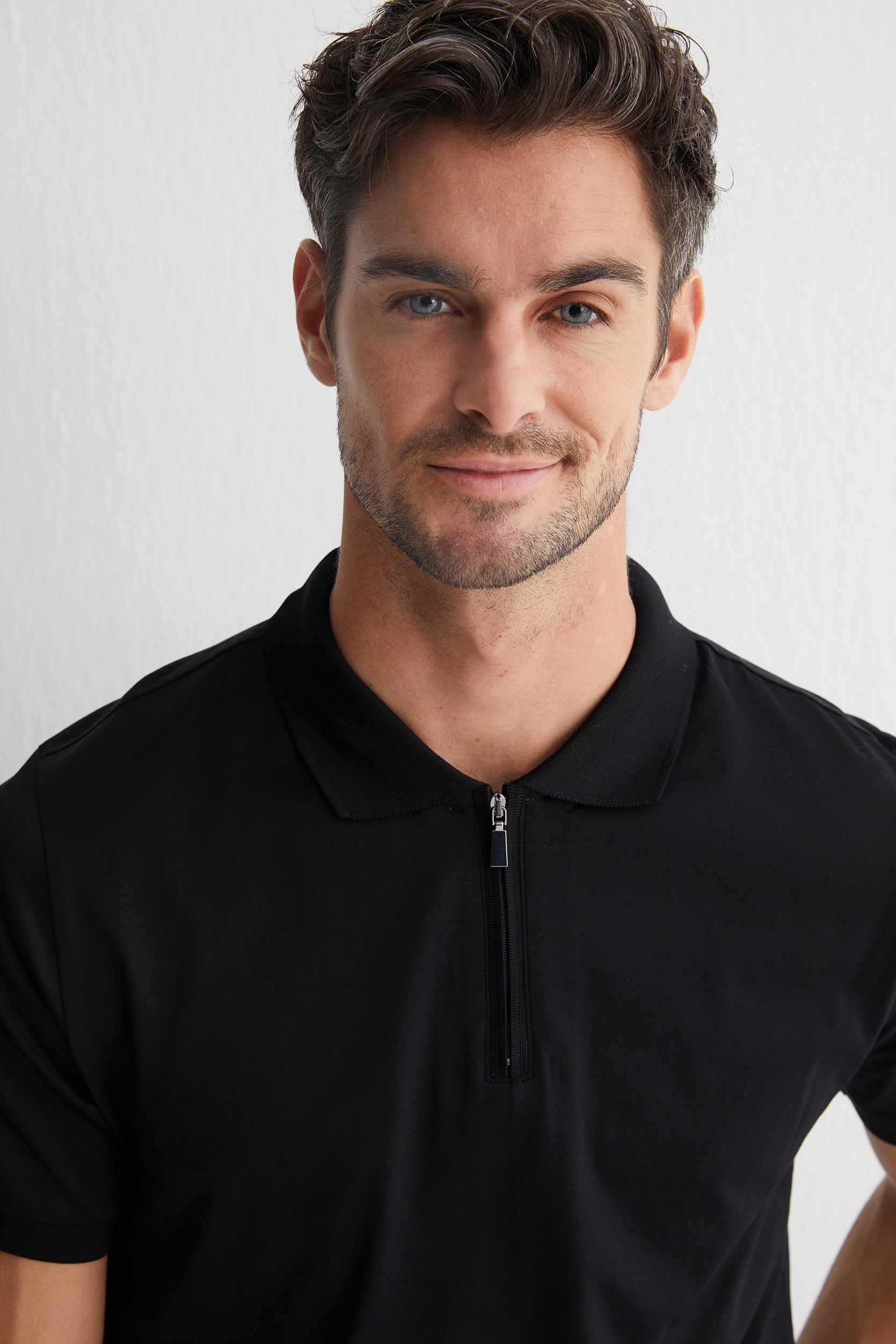 Siyah Kevin Kısa Kollu Polo