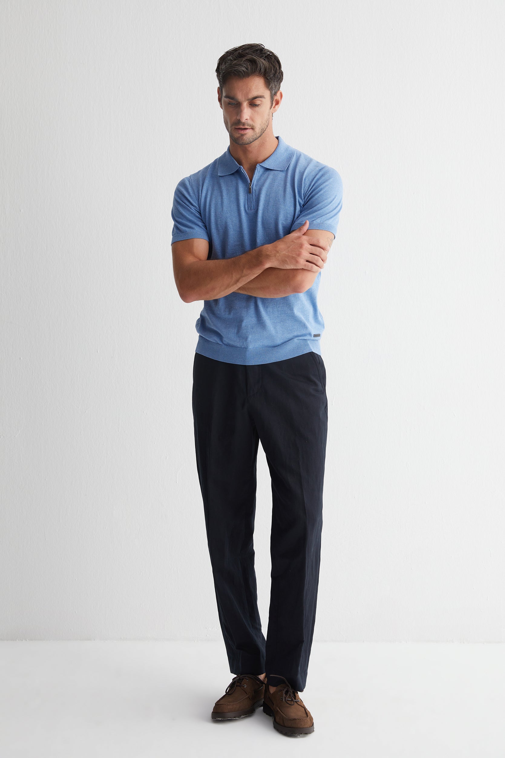 Mavi Kevin Kısa Kollu Triko Polo