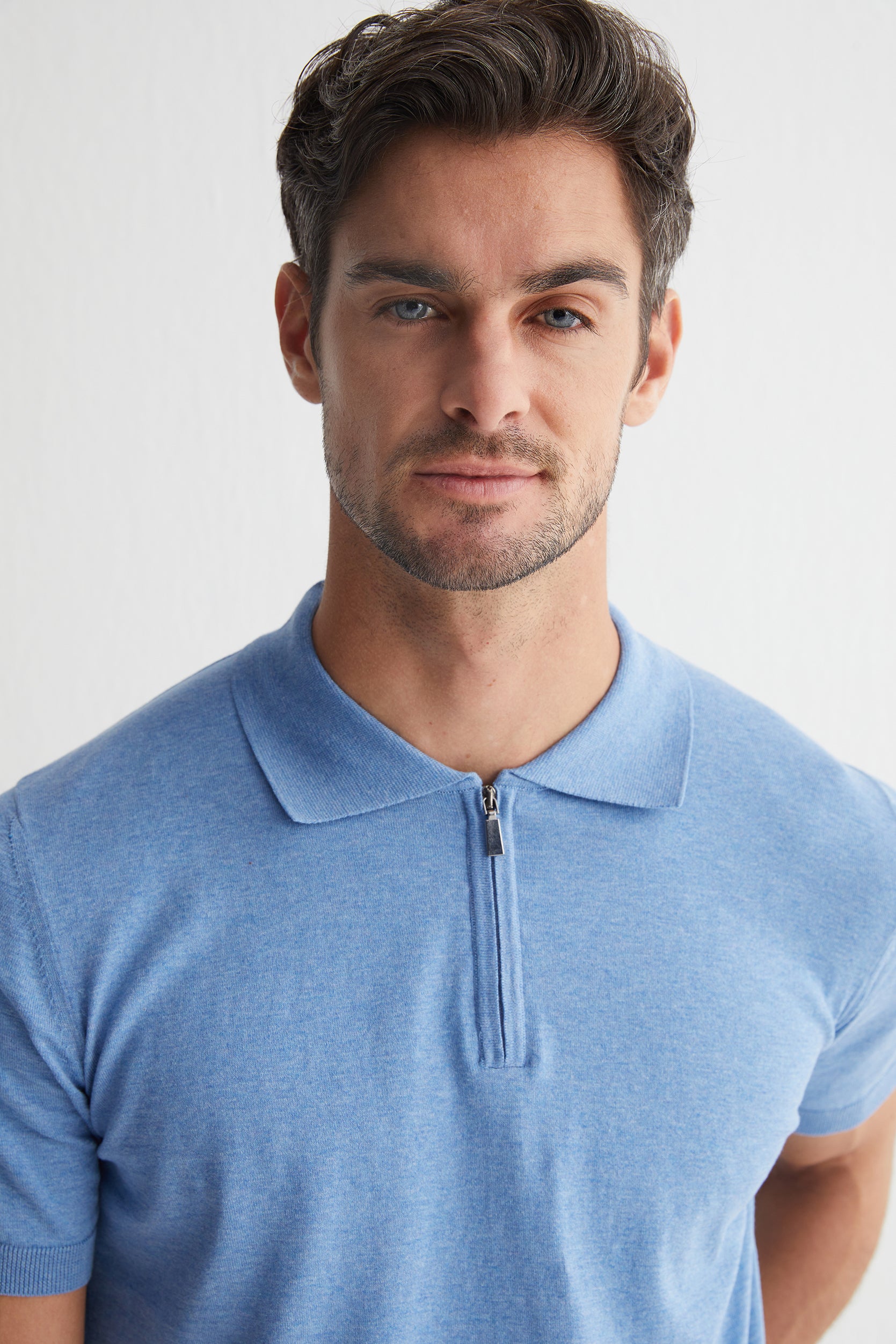 Mavi Kevin Kısa Kollu Triko Polo
