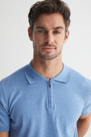 Mavi Kevin Kısa Kollu Triko Polo