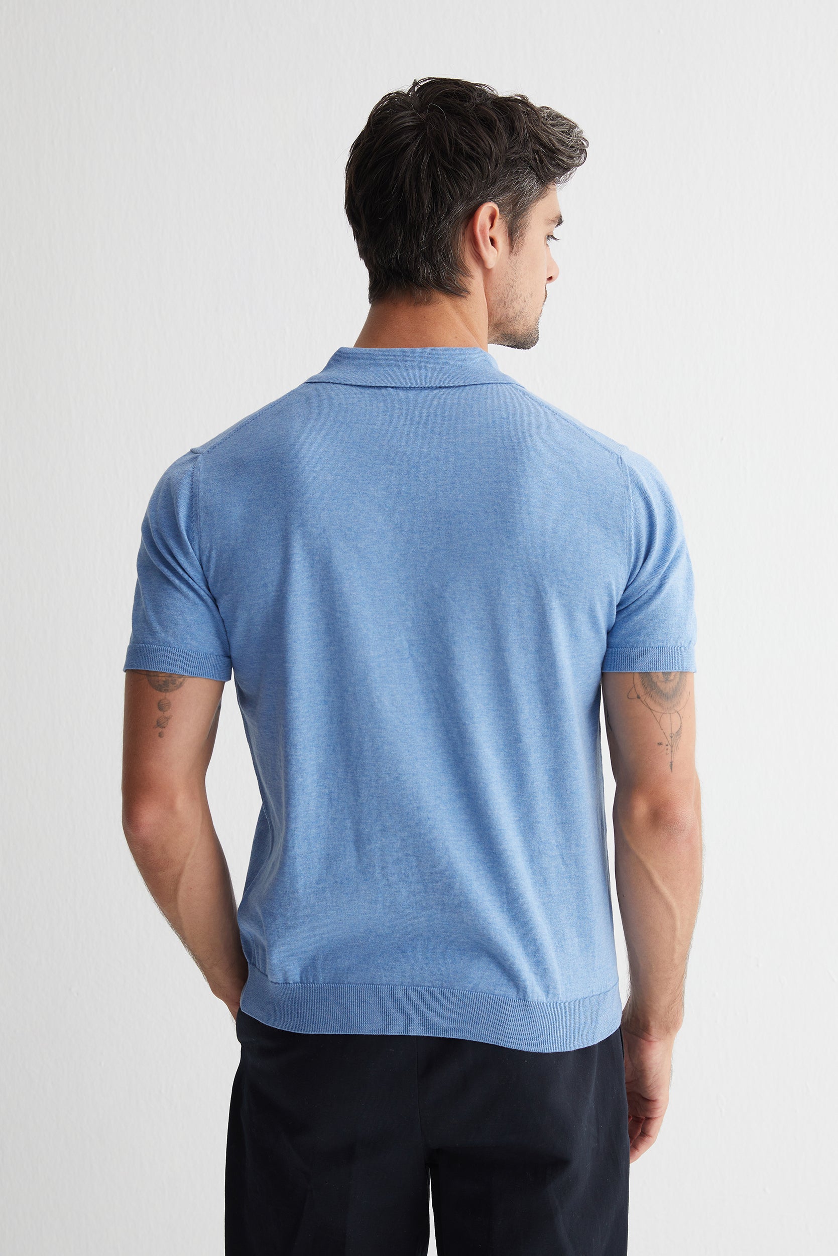 Mavi Kevin Kısa Kollu Triko Polo