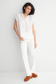 Beyaz Cassandra Kolsuz Gömlek