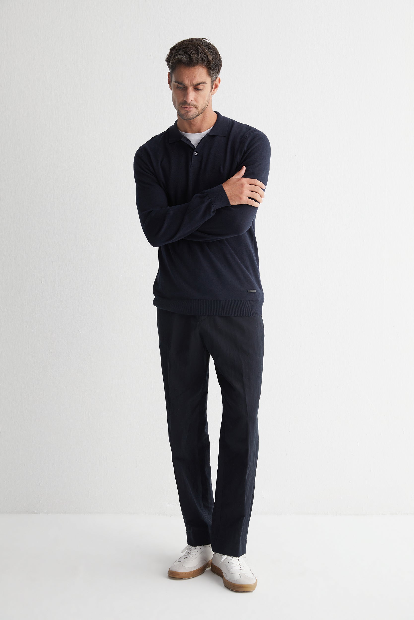 Lacivert Luigi Polo Yaka Triko