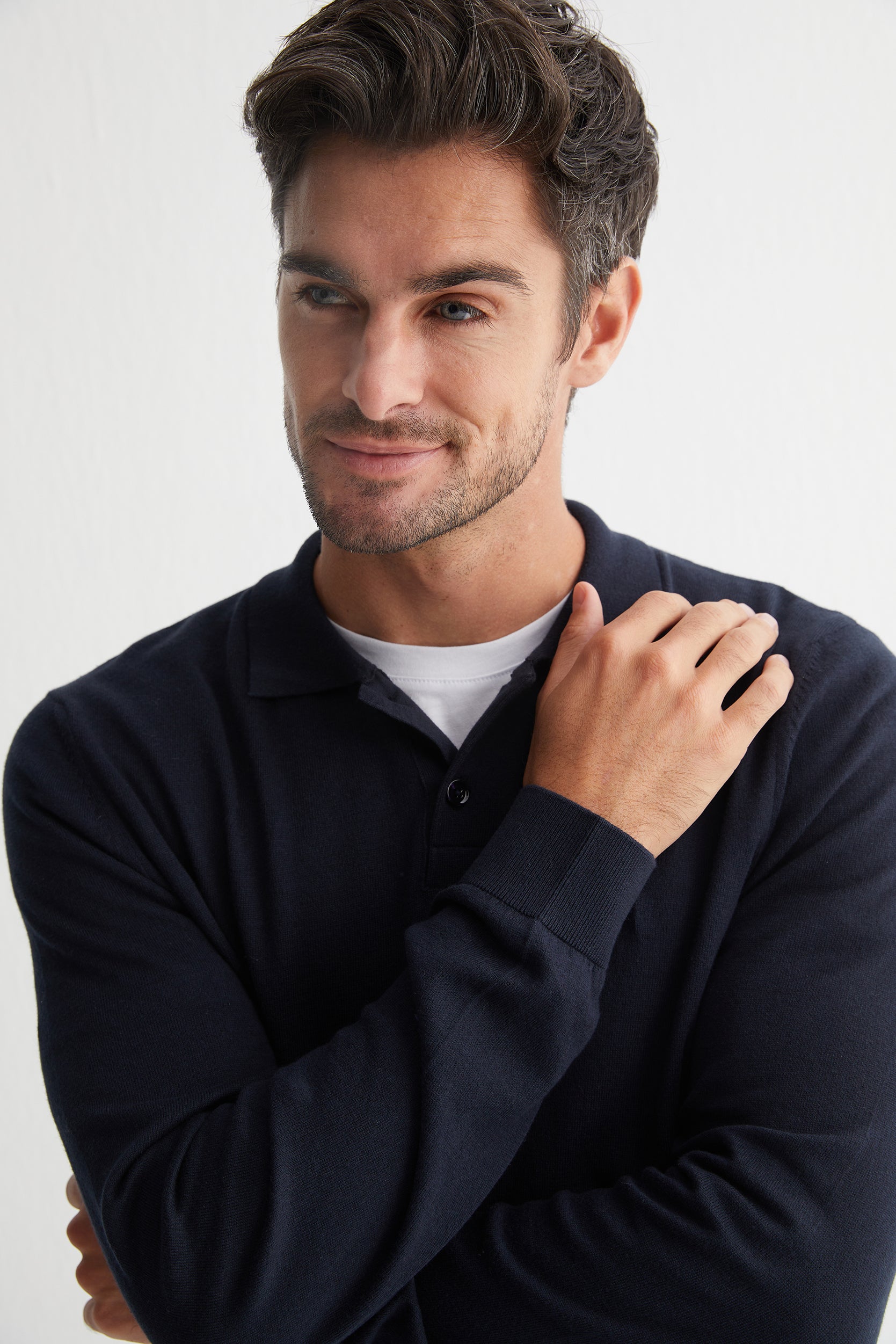 Lacivert Luigi Polo Yaka Triko