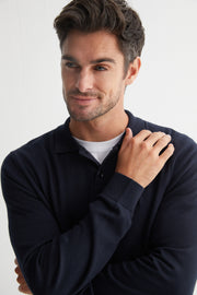 Lacivert Luigi Polo Yaka Triko