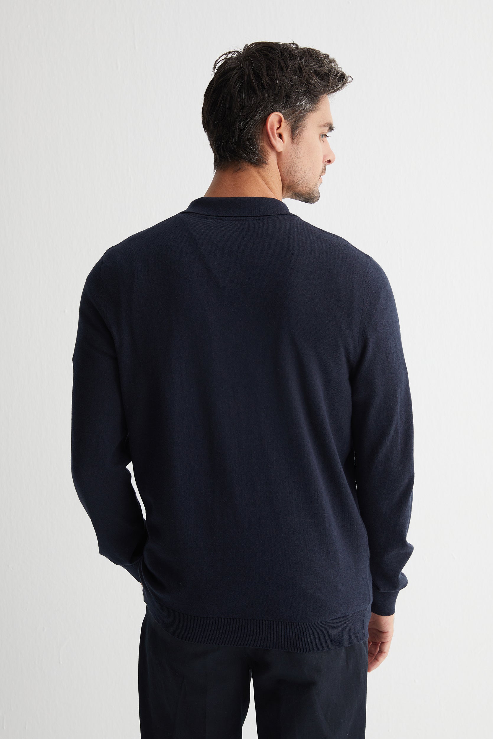 Lacivert Luigi Polo Yaka Triko