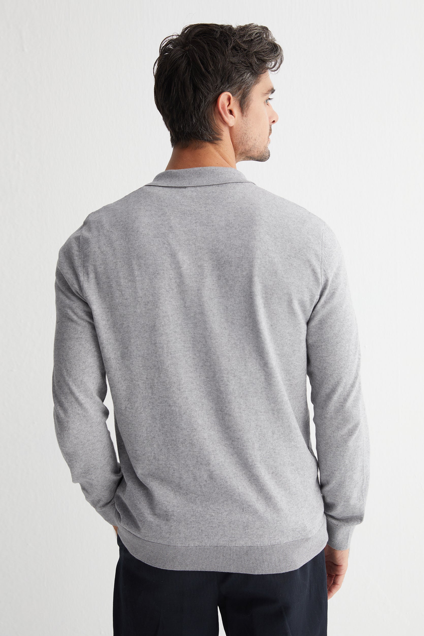 Gri Luigi Polo Yaka Triko