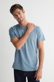 Açık Mavi Kevin Bisiklet Yaka T-Shirt