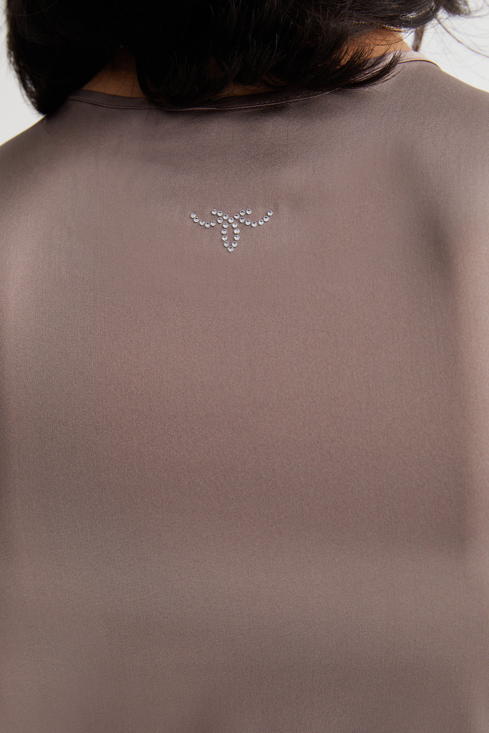 Vizon Toscana İpek Yuvarlak Yaka Bluz