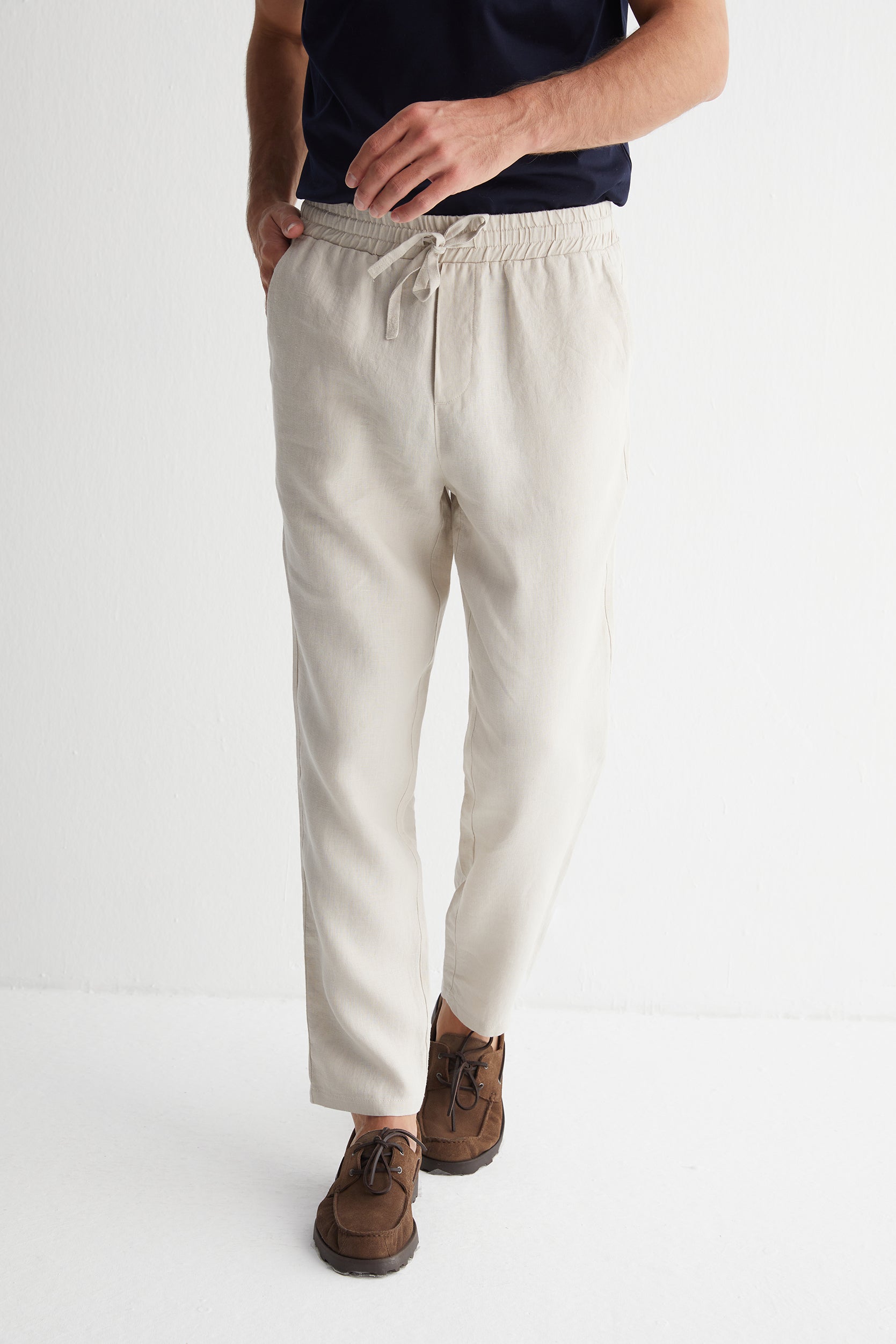 Bej Leon Keten Erkek Pantolon