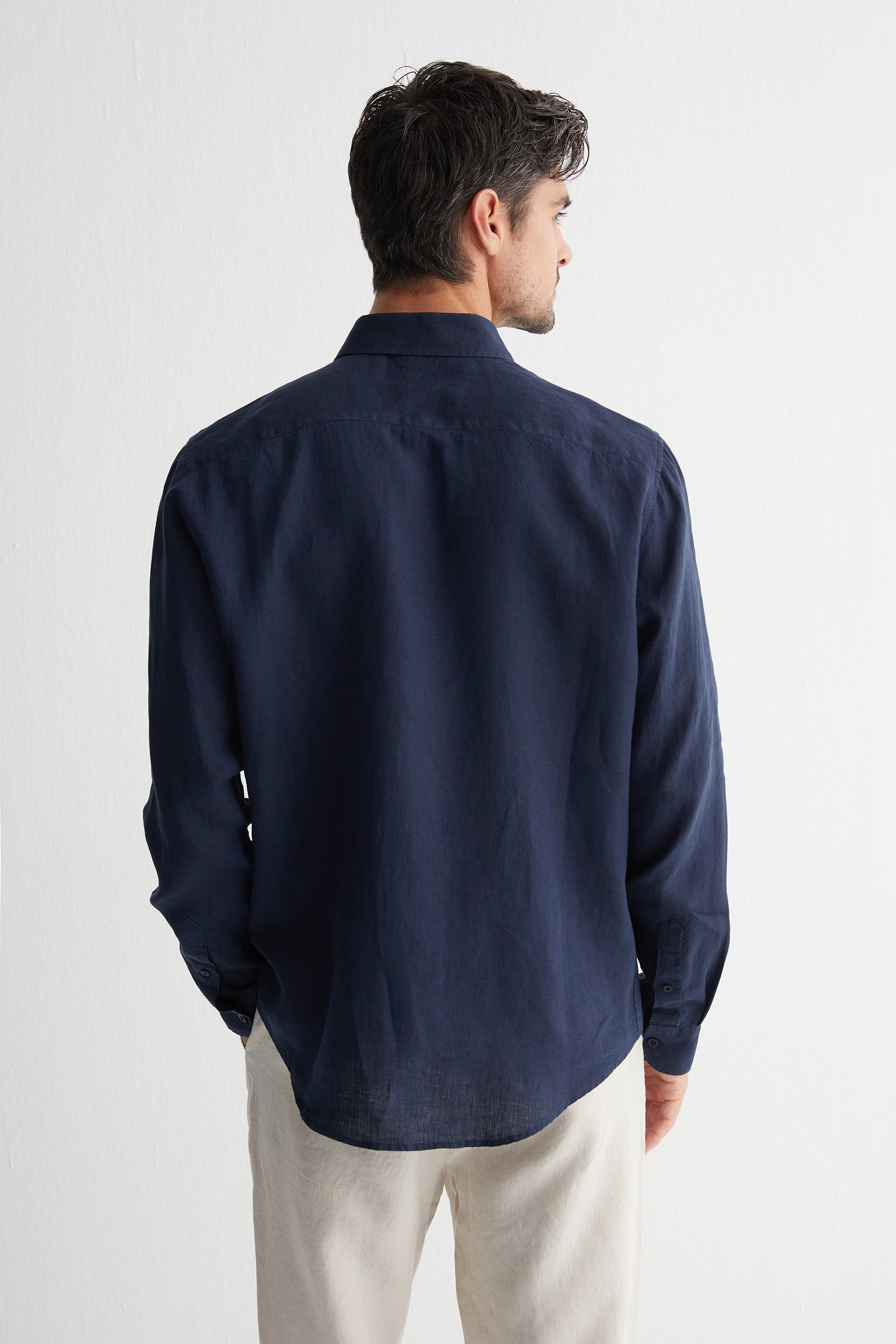 Lacivert Leon Keten Erkek Gömlek