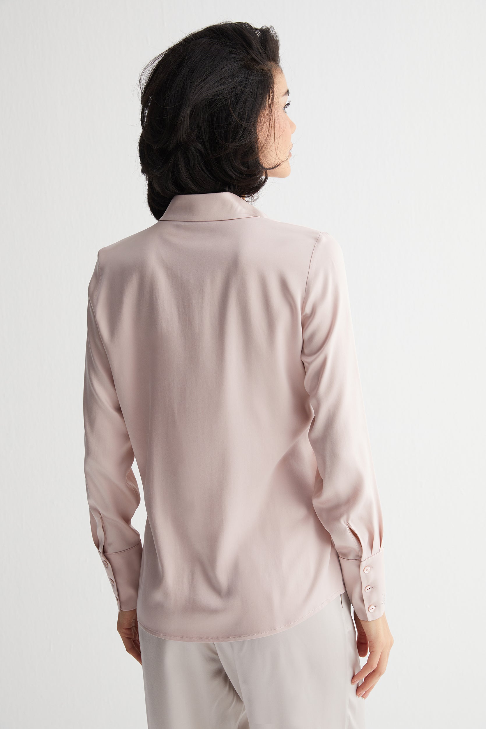 Gri Nature Saf İpek Pantolon