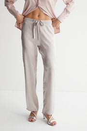 Gri Nature Saf İpek Pantolon