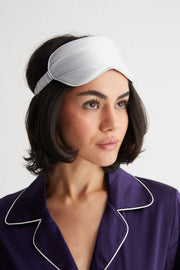 Gri Anabel Saf İpek Göz Bandı