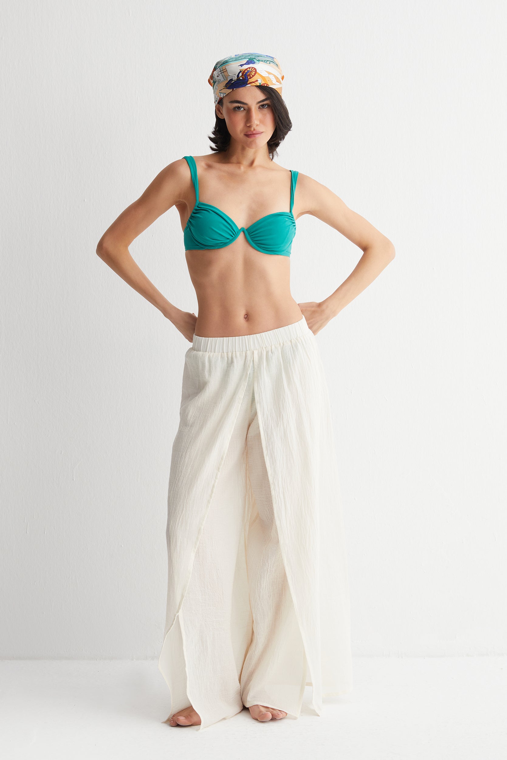 Ekru Cassandra Pantolon