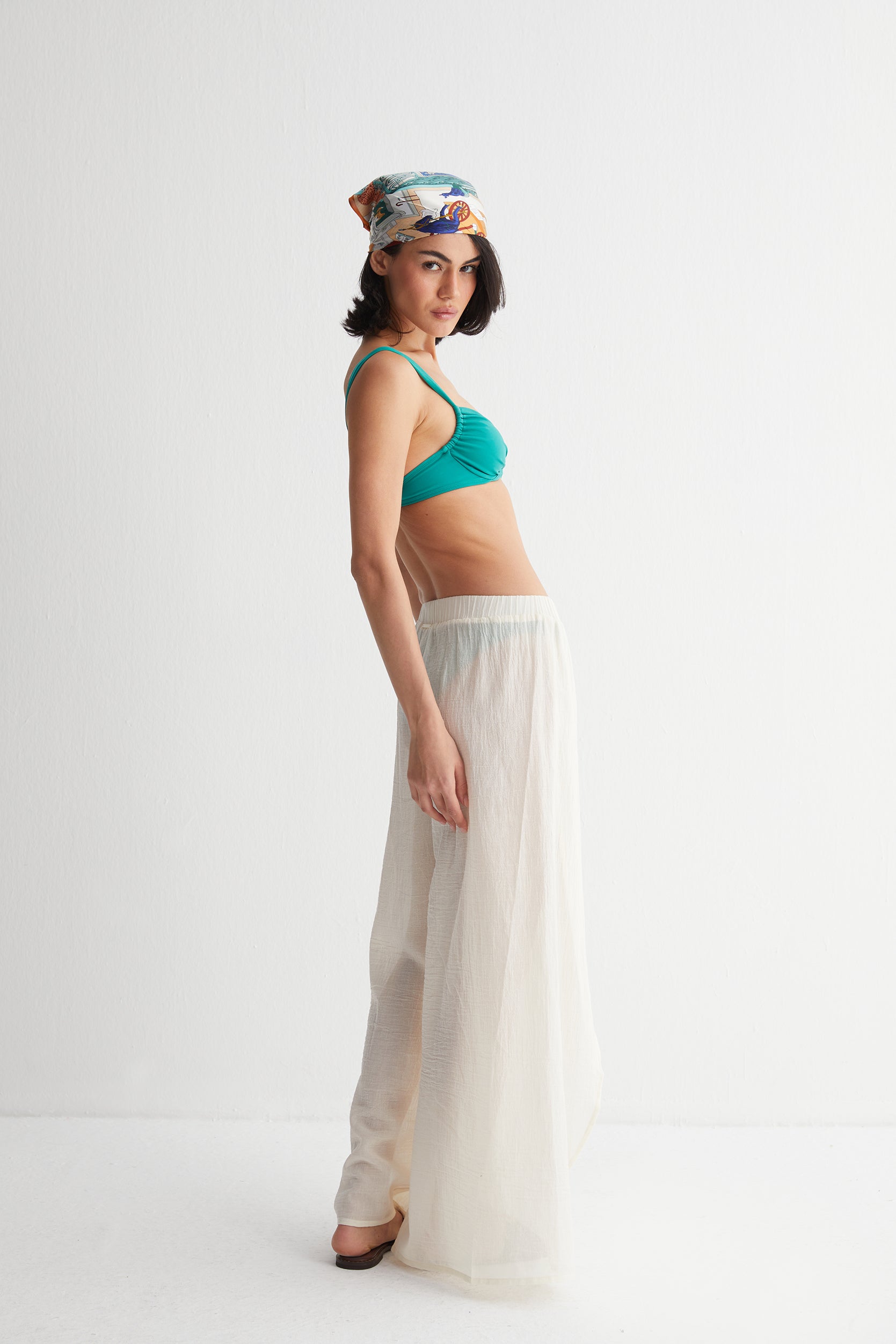 Ekru Cassandra Pantolon