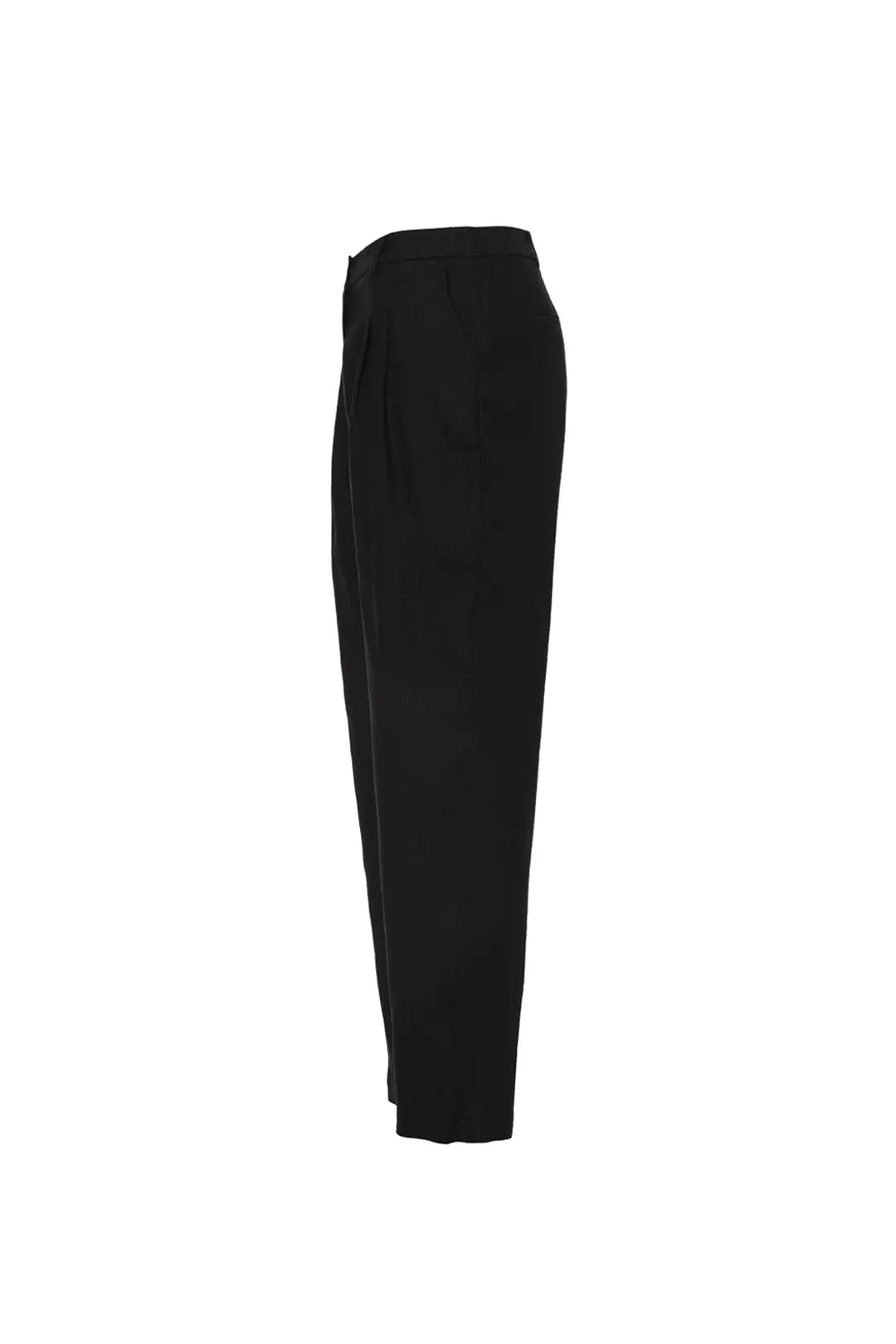 Siyah Kate Keten Pantalon Woman