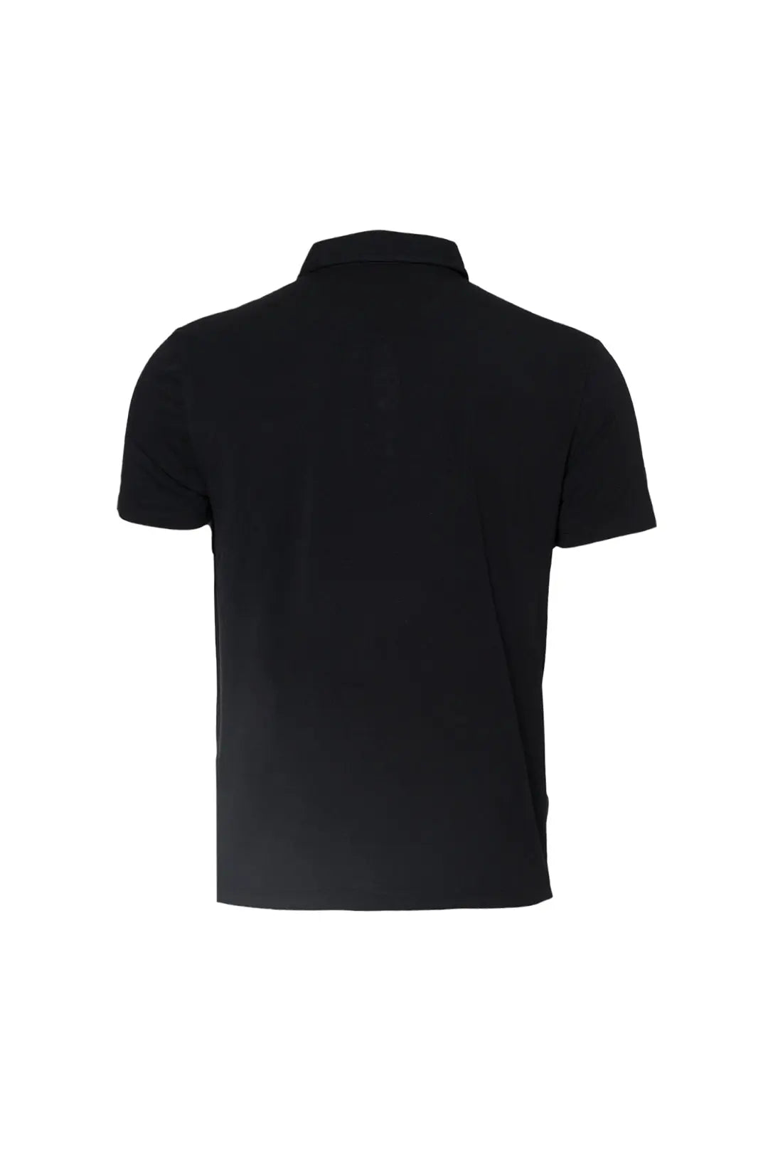 Siyah Modal Fersatile Polo Yaka Kısa Kollu  Erkek Tişört Silk and Cashmere