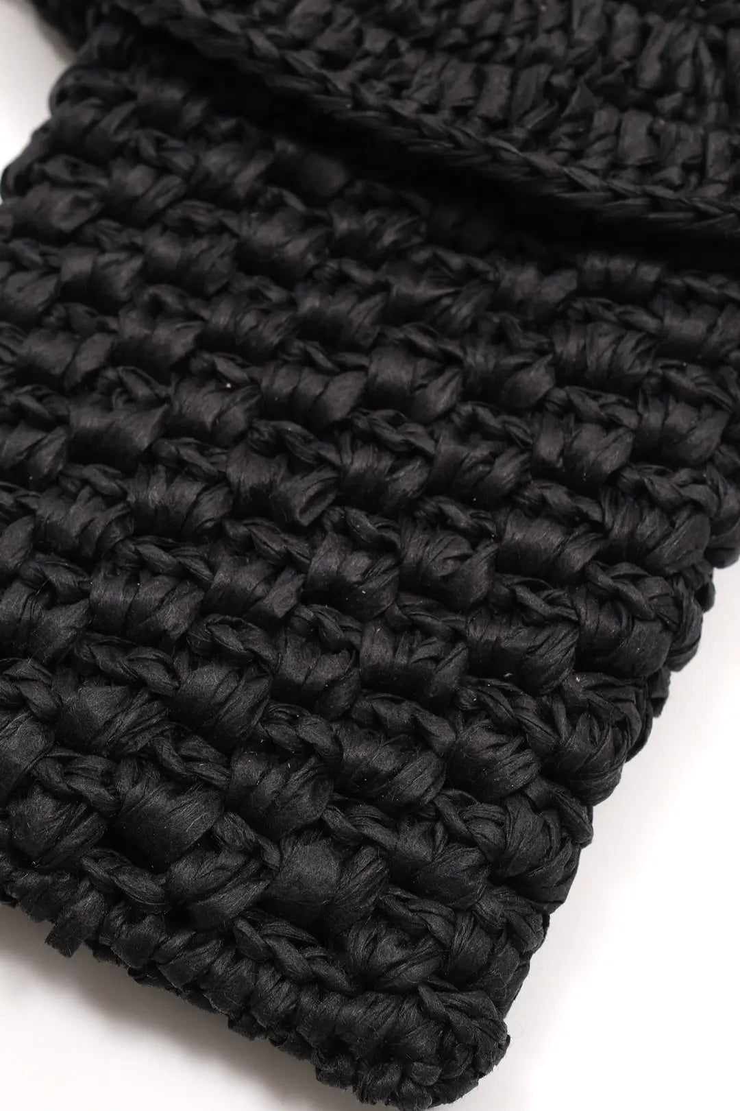 Siyah Nina Rafya Telefon Kılıfı Silk and Cashmere