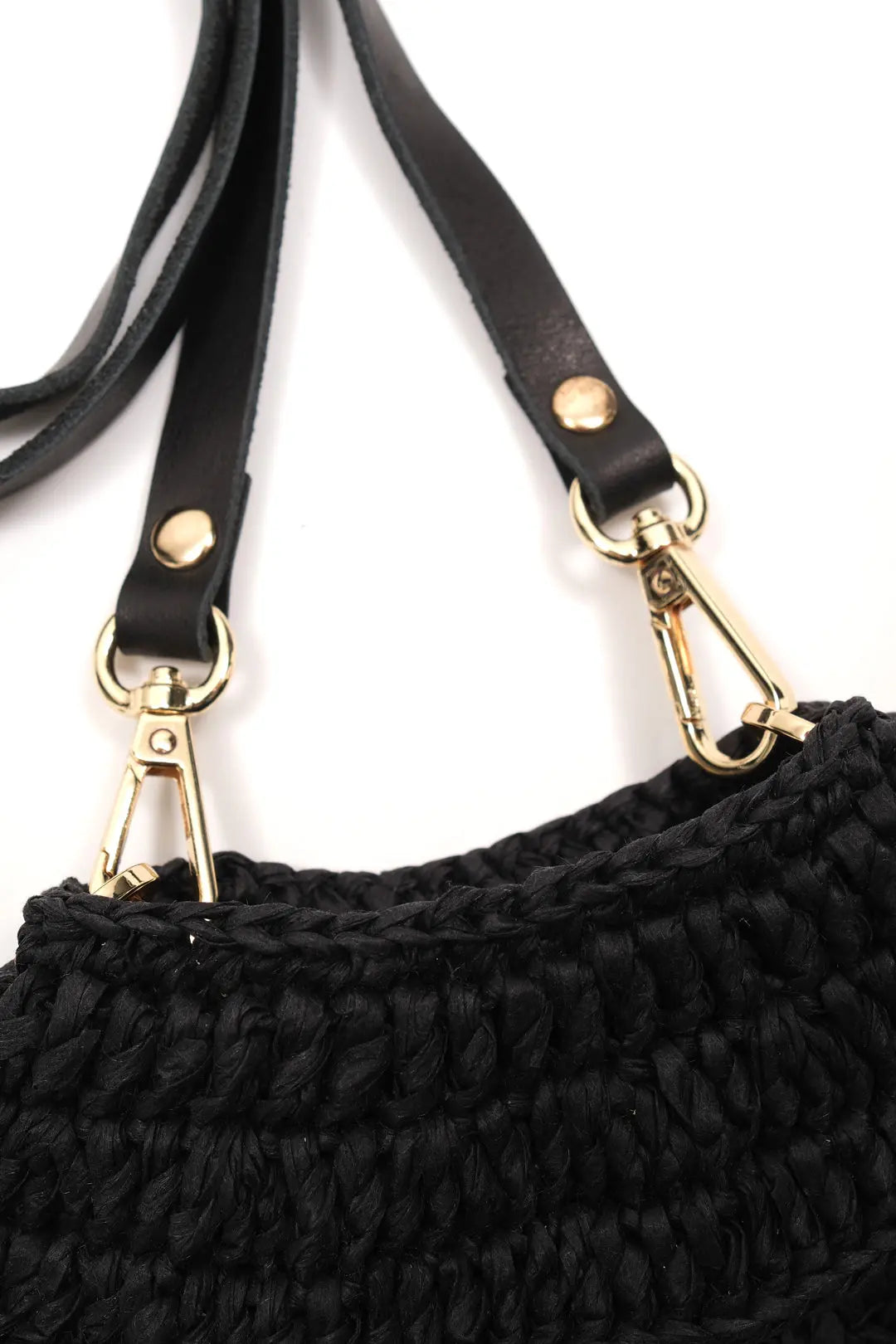 Siyah Nina Rafya Telefon Kılıfı Silk and Cashmere