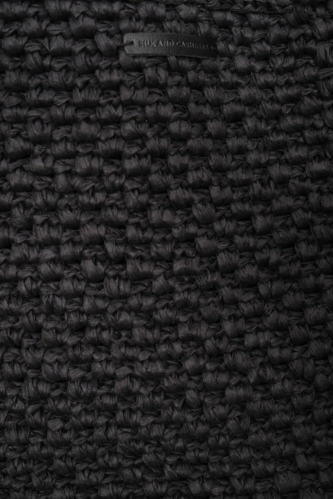 Siyah Nina Renkli Çizgili Rafya Çanta Silk and Cashmere