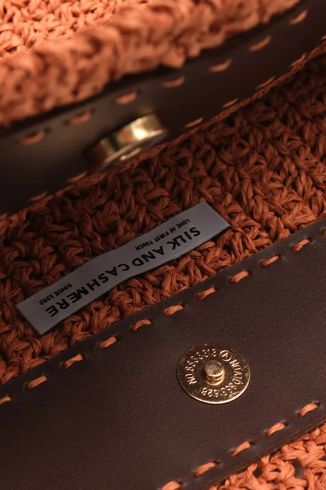 Tarçın Nina Hasır Çanta Silk and Cashmere