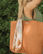 Tarçın Nina Hasır Çanta