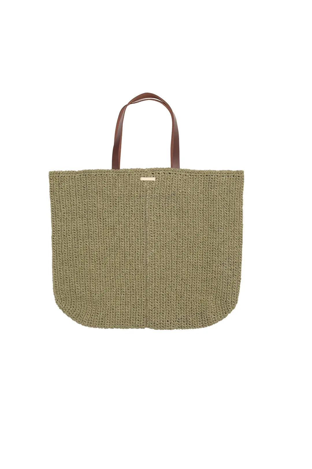 Yeşil Nina Hasır Çanta Silk and Cashmere