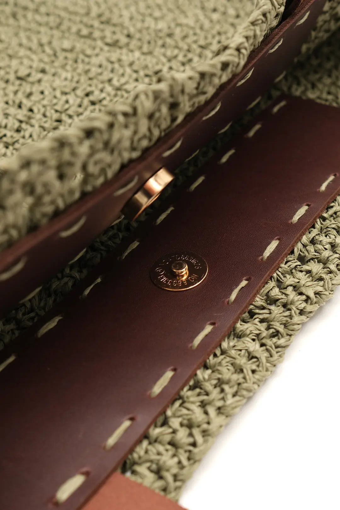 Yeşil Nina Hasır Çanta Silk and Cashmere