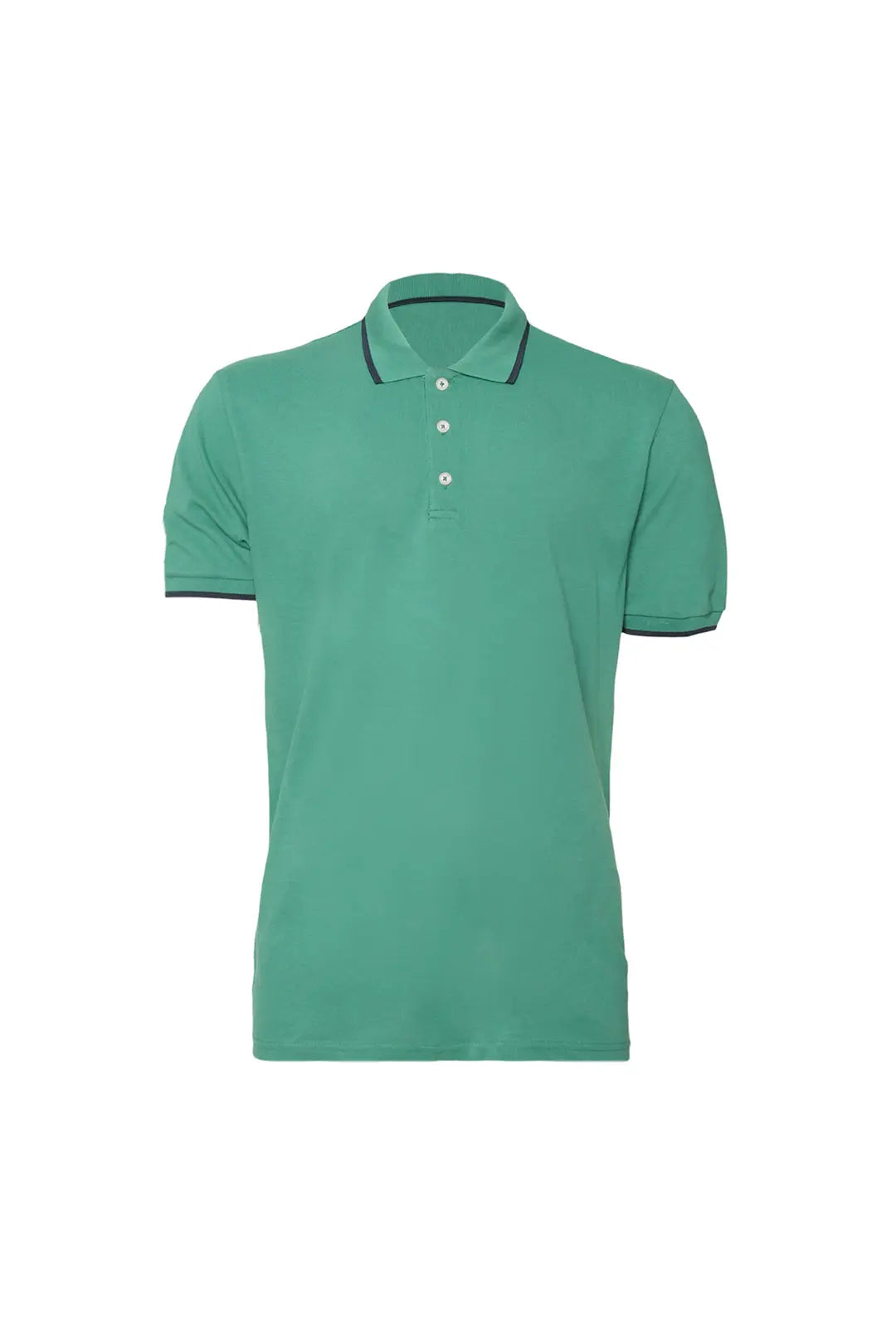 Yeşil Steve Erkek Çizgi Detaylı Kısa Kol Polo Tişört Silk and Cashmere