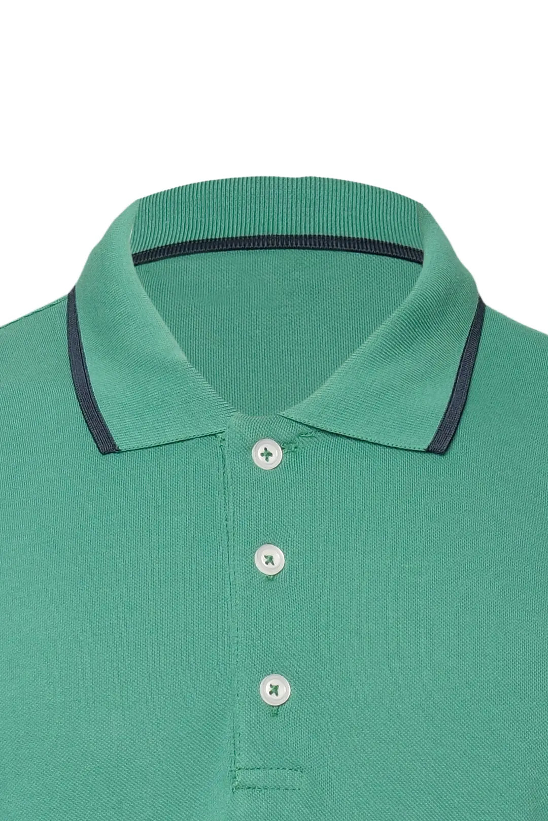 Yeşil Steve Erkek Çizgi Detaylı Kısa Kol Polo Tişört Silk and Cashmere