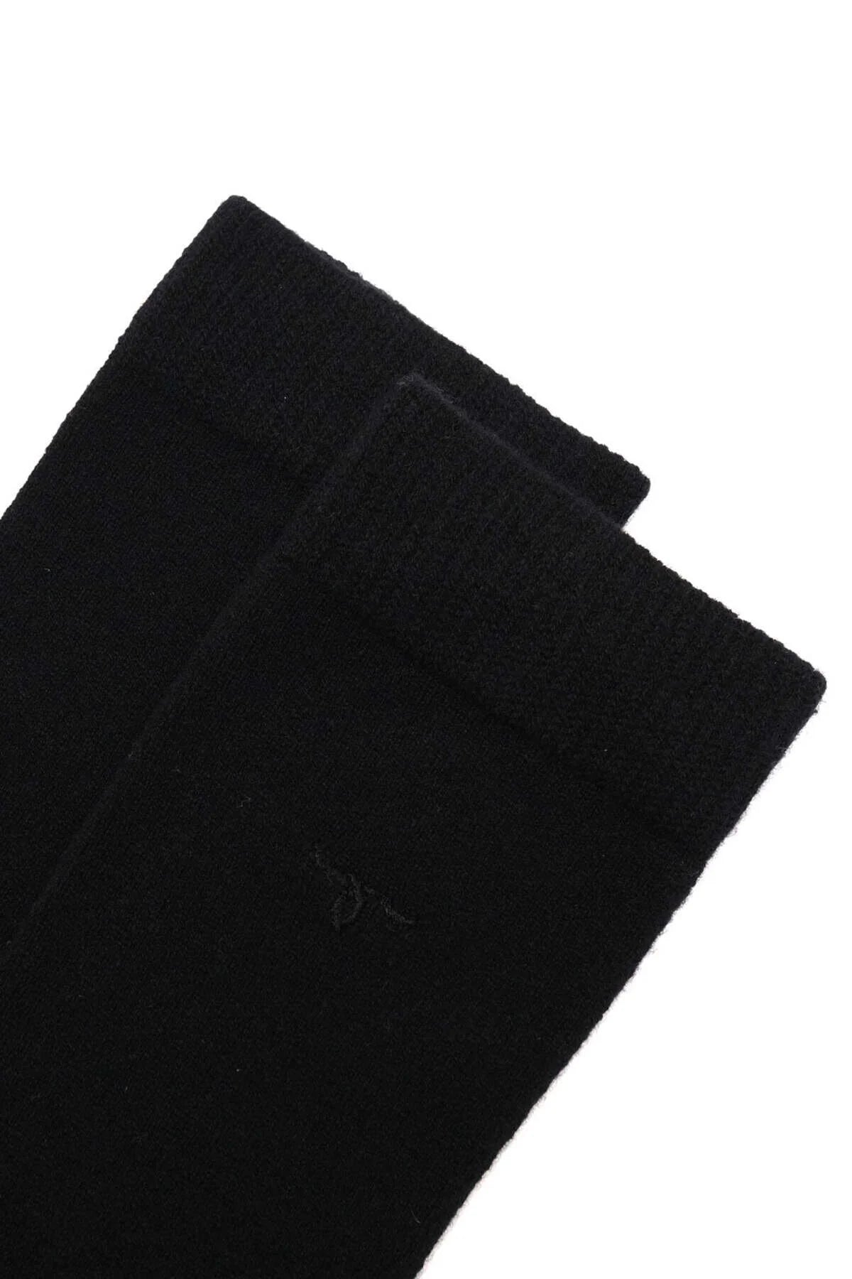 Siyah Saf Kaşmir Erkek Çorap