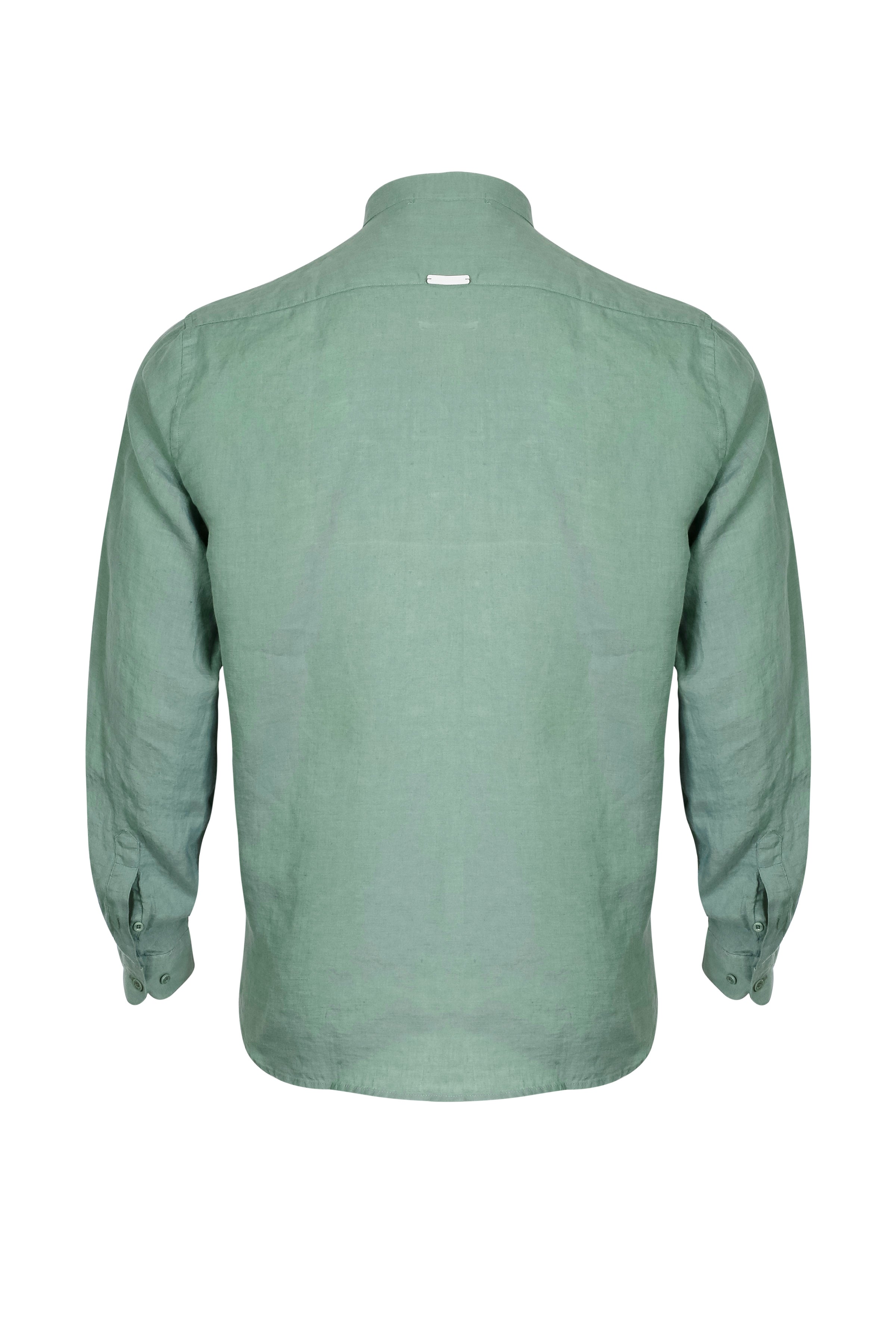 Haki Leon Keten Hakim Yaka Uzun Kollu Gömlek