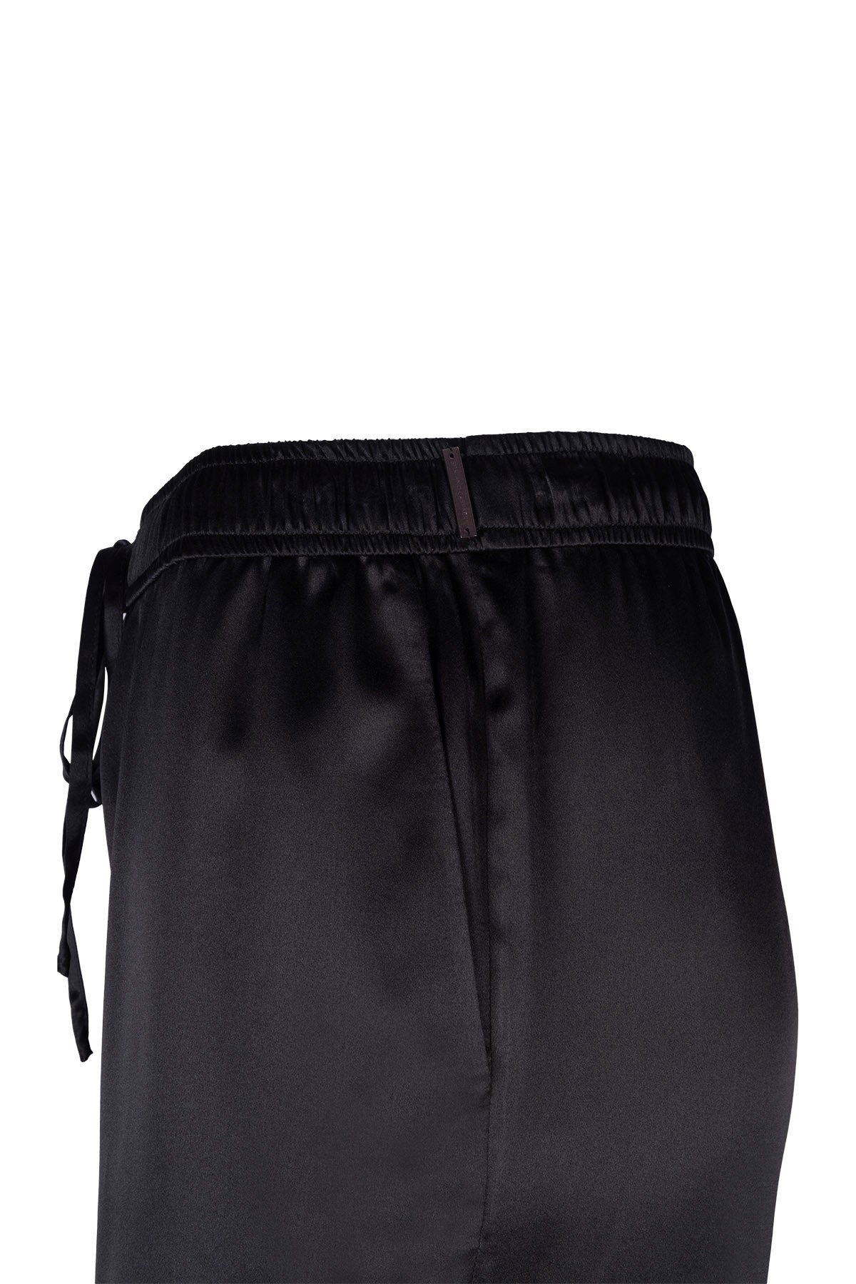 Siyah Astrid Saf İpek Pantolon