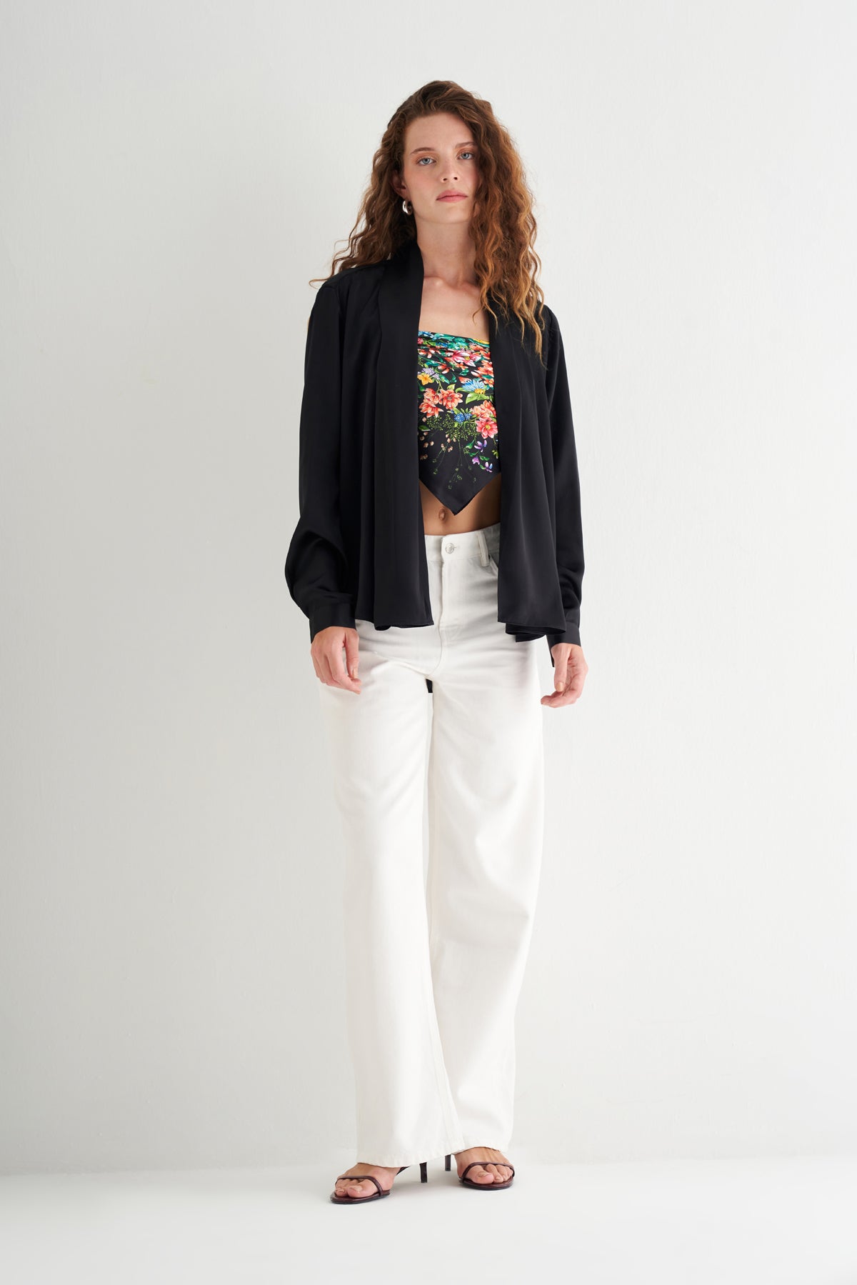 Siyah Nature İpek Hırka