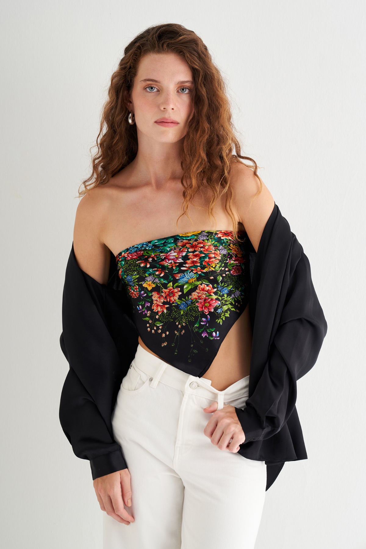 Siyah Nature İpek Hırka