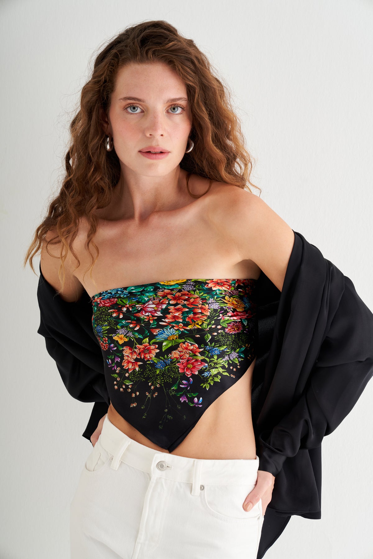 Siyah Nature İpek Hırka