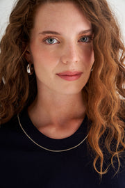 Lacivert Grace İpekli Zincirli Yuvarlak Yaka Kolsuz Triko